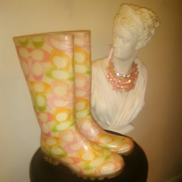 Coach Women's Rainboots - Picture 1 of 7